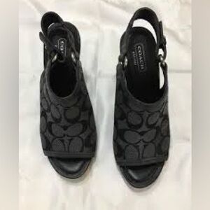 Coach Black Women's wedges